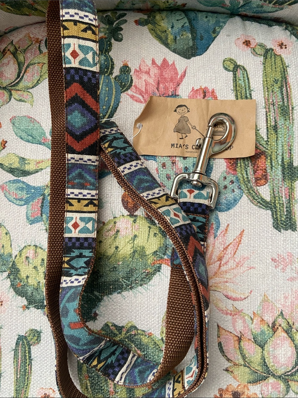 Aztec Boho Tribal Small Dog Leash from Anthropologie Mia’s Closet NWT